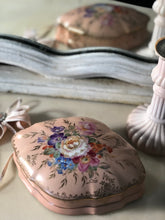 Load image into Gallery viewer, Limoge hand painted porcelain trinket box in mirror
